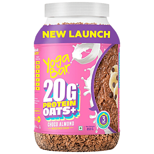 Buy Yoga Bar 20 G Protein Oats+ Choco Almond, Rich In Omega 3 Online at Best Price of Rs 531.