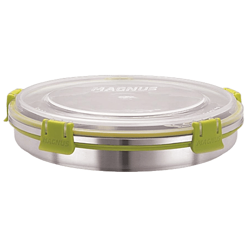 Magnus Klip Lock Stainless Steel Chocolate-Box No. 5 - Stackable, Airtight, BPA & Lead Free, Food Grade 3500, 650 ml