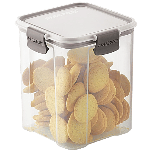 Magnus Modulock Plastic Container 2703 - BPA Free, Non Removable Gasket, Break Resistant, Ultra Clear, 950 ml  