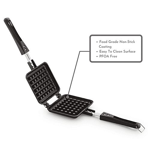 Buy Magnus Aluminium Waffle Maker Non Stick Coated, 14 cm, Optima