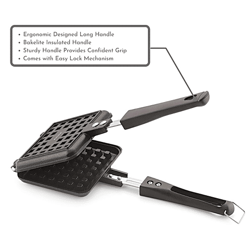 Buy Magnus Aluminium Waffle Maker Non Stick Coated, 14 cm, Optima