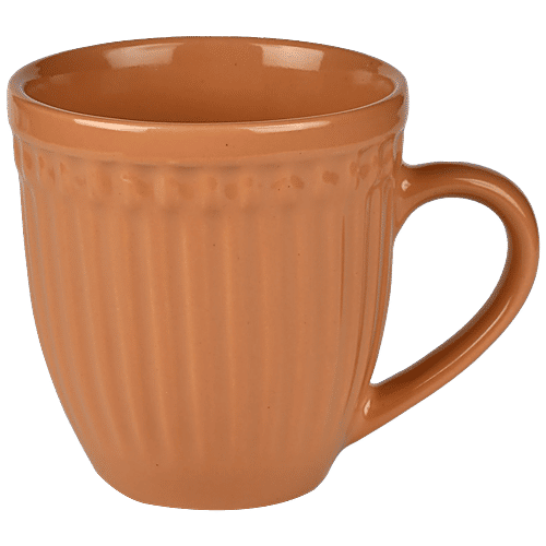 Buy Urban Chef Listra Ceramic Coffee Mug Mustard, Handcrafted, Shine