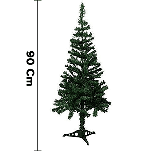 Urban Fest Christmas Tree, 3 feet, Green, With Solid Plastic Stand, 1 pc  Eco-friendly
 Sturdy Base
 Easy to Assemble