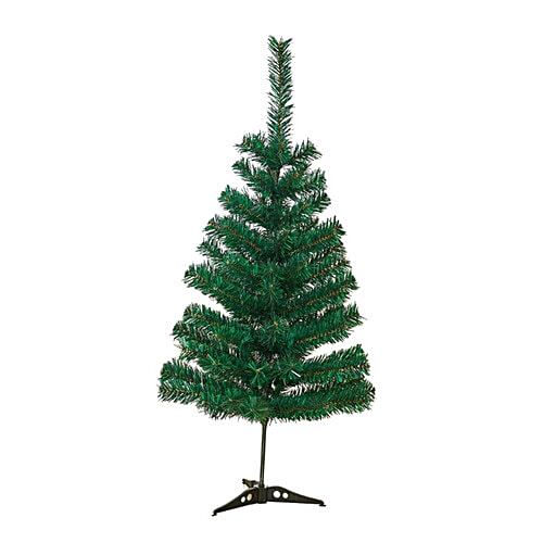 Urban Fest Christmas Tree, 3 feet, Green, With Solid Plastic Stand, 1 pc  Eco-friendly
 Sturdy Base
 Easy to Assemble