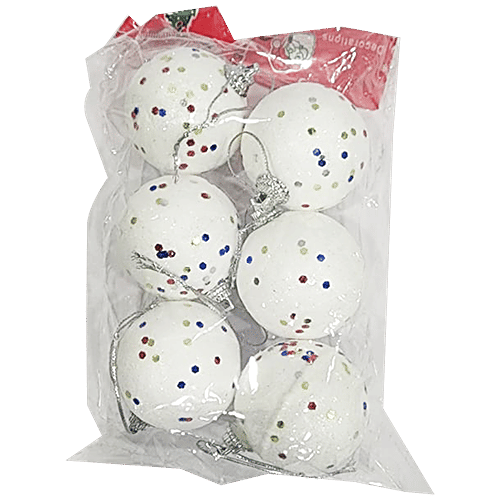 Buy Urban Fest Christmas Tree Decorative Balls White, High Quality