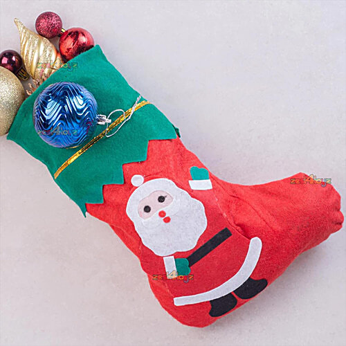 Urban Fest Christmas Gift Bag, Socks Shaped - Red & Green, 1 pc Festive Socks Bag
Unique Christmas Gift