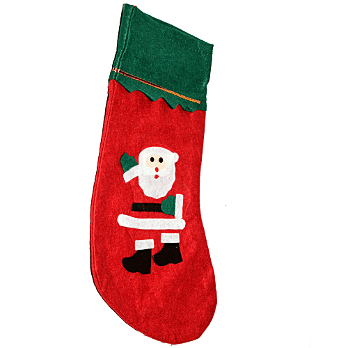 Urban Fest Christmas Gift Bag, Socks Shaped - Red & Green, 1 pc Festive Socks Bag
Unique Christmas Gift