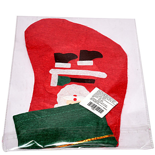 Urban Fest Christmas Gift Bag, Socks Shaped - Red & Green, 1 pc Festive Socks Bag
Unique Christmas Gift