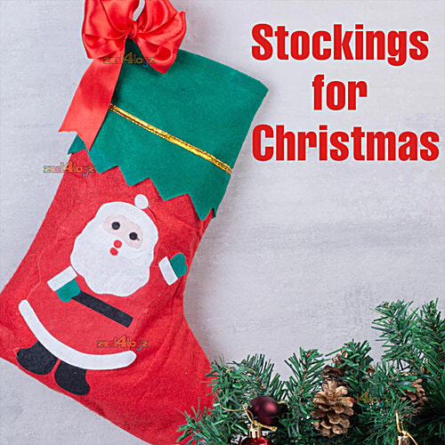 Urban Fest Christmas Gift Bag, Socks Shaped - Red & Green, 1 pc Festive Socks Bag
Unique Christmas Gift