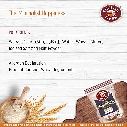 Buy English Oven Whole Wheat Sourdough Stone Baked Bread Preservative