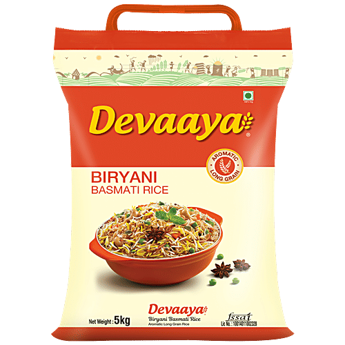 Daawat Devaaya Biryani Basmati Rice, 5 kg