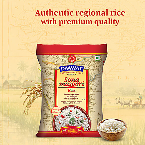 Daawat Sona Masoori Rice, 5 kg
