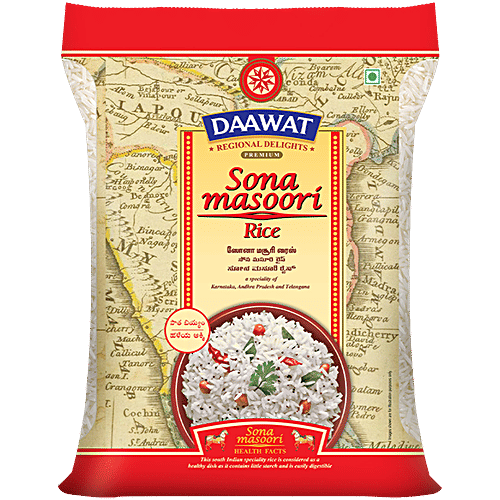 Daawat Sona Masoori Rice, 5 kg
