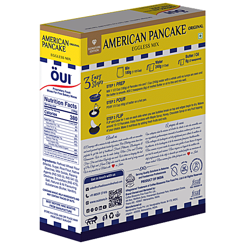 Buy OUI American Eggless Pancake Mix Original, Signature Edition