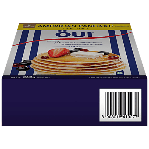OUI American Eggless Pancake Mix - Original, Signature Edition, Super Soft, Fluffy, 360 g  
