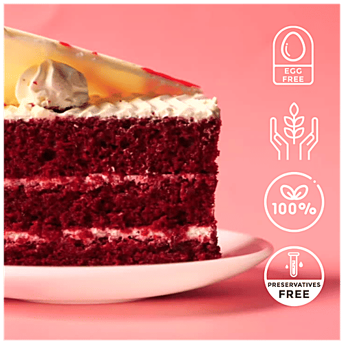Buy OUI Red Velvet Eggless Cake Mix Luxe Edition, Super Soft, Fluffy Online at Best Price of