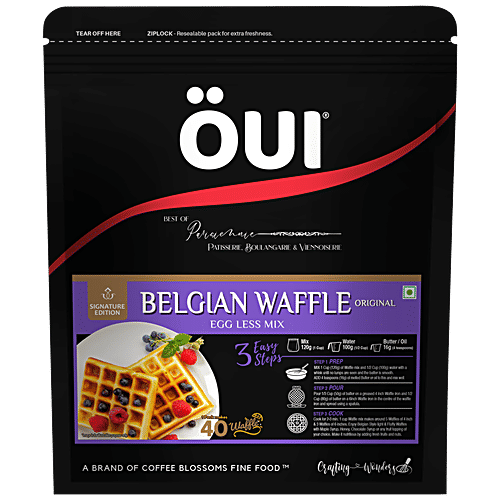 Buy OUI Belgian Waffle Eggless Mix Original, Signature Edition, Super
