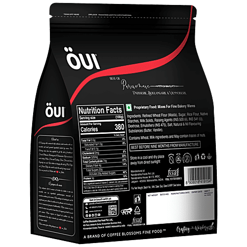 OUI American Eggless Pancake Mix - Original, Signature Edition, Super Soft, Fluffy, 1 kg