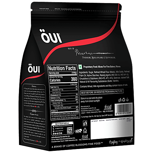 OUI Vanilla Supreme Cake Mix - Signature Edition, Egg Based, Super Soft, Fluffy, 1 kg  