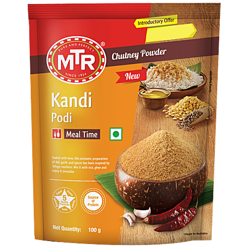 MTR Kandi Podi - Chutney Powder, Source Of Protein, 100 g