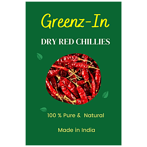 Buy GreenzIn Dry Red Chillies Pure, Natural Online at Best Price of
