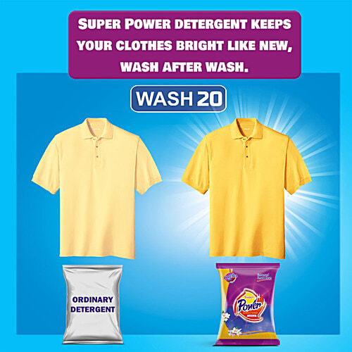 Super Power Detergent Powder - Kills Germs, Removes Tough Stains, 500 g