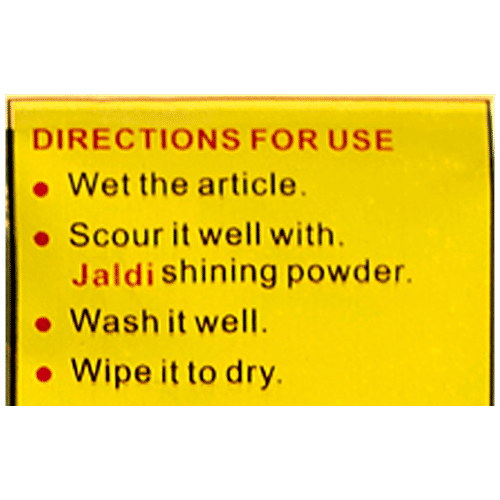 Jaldi Copper & Brass Shining Powder - Soft On Hands, Removes Tough Stains & Grease, 200 g  