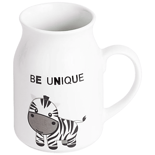 Tibros Be Unique Milk Mug - Imperial Series, Microwave Safe, White, TMMK01BU, 320 ml  
