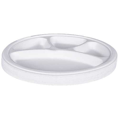 Buy Nabhas Disposable Paper Plate Bagasse, Round, EcoFriendly, 4 CP