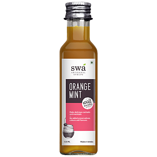 Buy Swa Artisanal Syrups Orange Mint For Cocktails & Mocktails 100