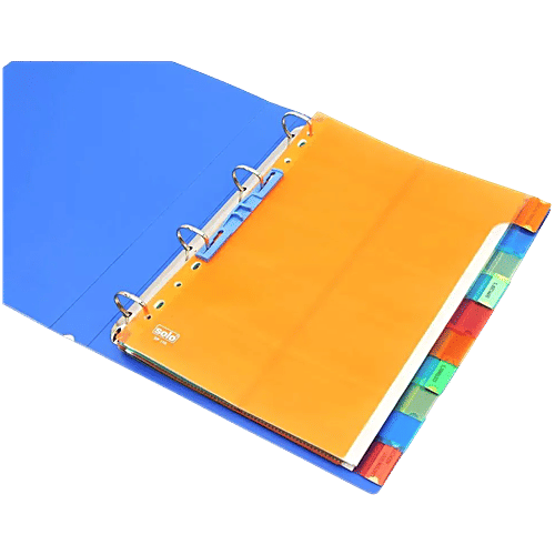 Solo BC807 Business Cards Holder - Album Style With Pockets 500 Cards, 10 Separators, 1 pc  