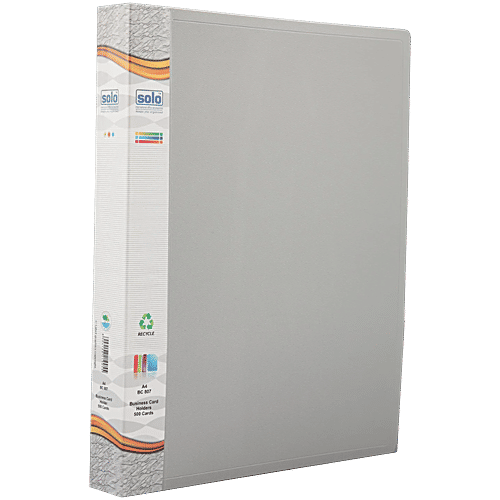 Solo BC807 Business Cards Holder - Album Style With Pockets 500 Cards, 10 Separators, 1 pc  