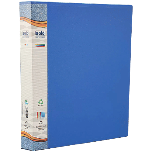 Solo BC807 Business Cards Holder - Album Style With Pockets 500 Cards, 10 Separators, 1 pc  