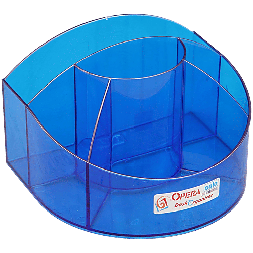 Solo DL-202 Opera Desk Organiser To Keep Pens, Pencil & Stationery - Blue, 1 pc