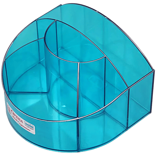 Solo DL-202 Opera Desk Organiser To Keep Pens, Pencil & Stationery - Blue, 1 pc