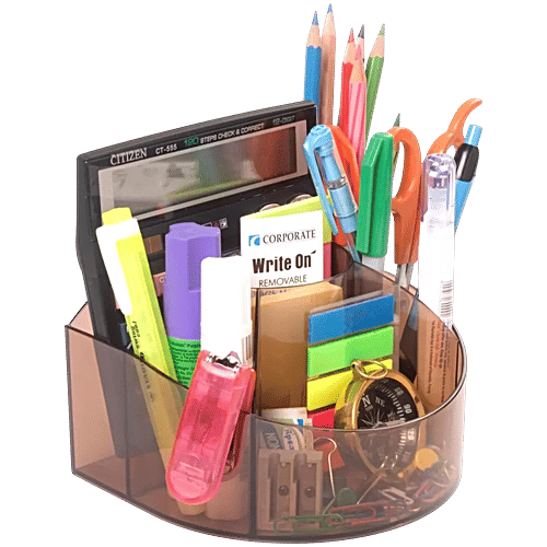 Solo DL-202 Opera Desk Organiser To Keep Pens, Pencil & Stationery - Blue, 1 pc