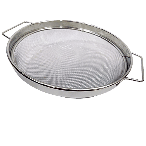 Magnistar Puran Jali/Half Pasta Zara - Stainless Steel Bowl Sieve Mesh Strainer Drains Liquid, 1 pc  