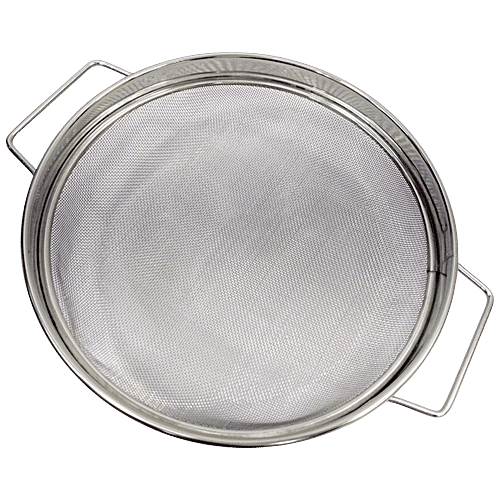 Magnistar Puran Jali/Half Pasta Zara - Stainless Steel Bowl Sieve Mesh Strainer Drains Liquid, 1 pc  