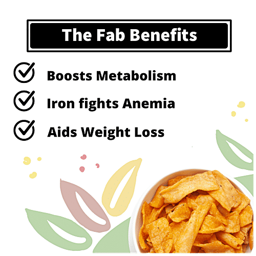 Fabbox Fivegrain Chaat Chips - Healthy, Guilt-free Snackning, Weight-management, 78 g