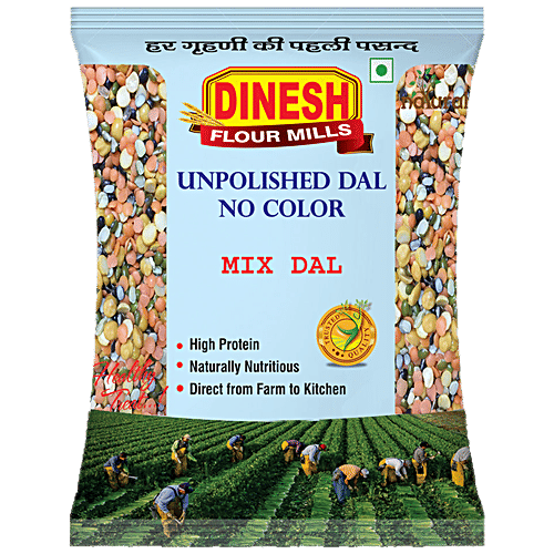 Buy DINESH FLOUR MILLS Unpolished Mix Dal/Panchmel Dal Online at Best