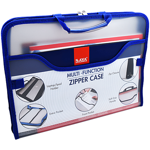 Saya SY072 Multi-Function Zipper Case With Handle - 36 x 26 cm, 1 pc  Zipper Closure
 Extra Pocket
 Soft Grip Handle