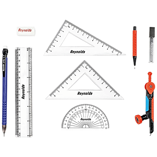 Reynolds Geometry Box Mathematical Instrument Box, 1 pc Stylish & Spacious Design
Durable Zinc Compass