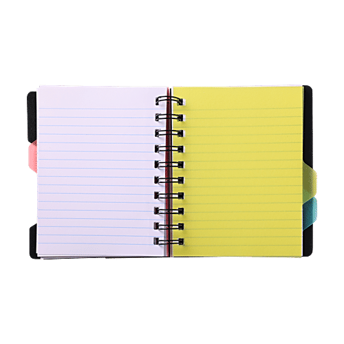 Luxor A6 Ruled Premium Notebook - Spiral Binding, 240 Pages, 1 pc  
