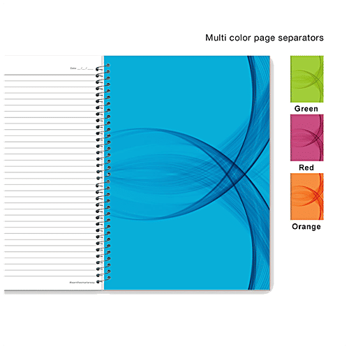 Buy Luxor 5 Subject Spiral Premium Exercise Notebook Single Ruled
