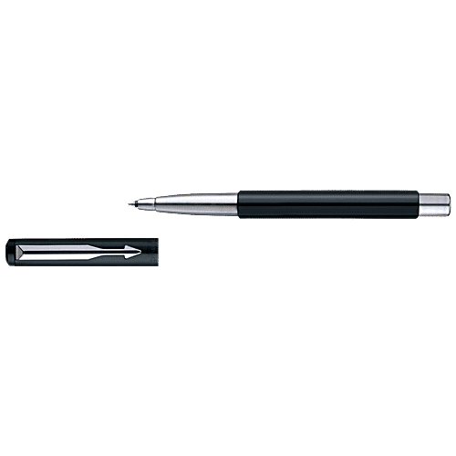 Buy Parker Roller Ball Pen Chrome Trim, Blue, Vector Standard, Writes
