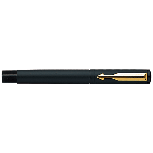 Buy Parker Fountain Pen Refillable Black, Vector Matte, Fine With Gold Nib Online at Best
