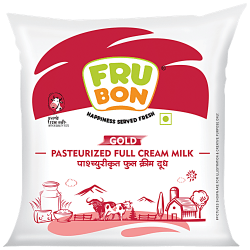 Buy FruBon Gold Pasteurized Full Cream Milk Premium, Rich In Protein