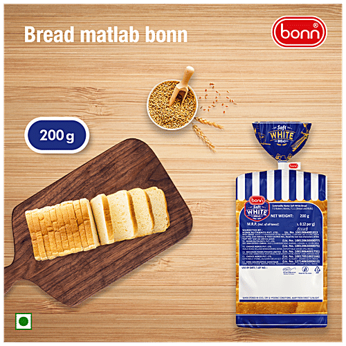 Buy Bonn Soft White Bread Sliced, No Trans Fat Online at Best Price