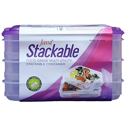Java Java Stackable Multi Utility Container - Food Grade & Stackable, 1 pc  