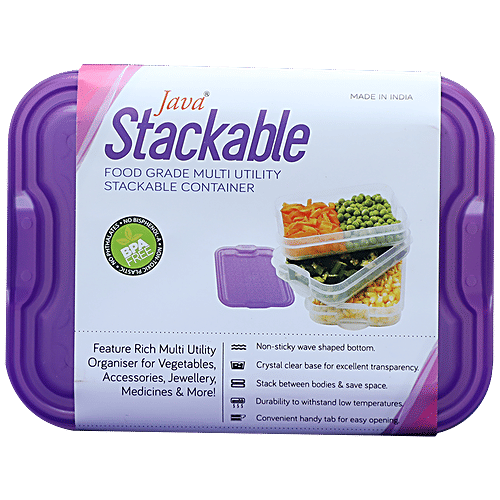 Java Java Stackable Multi Utility Container - Food Grade & Stackable, 1 pc  